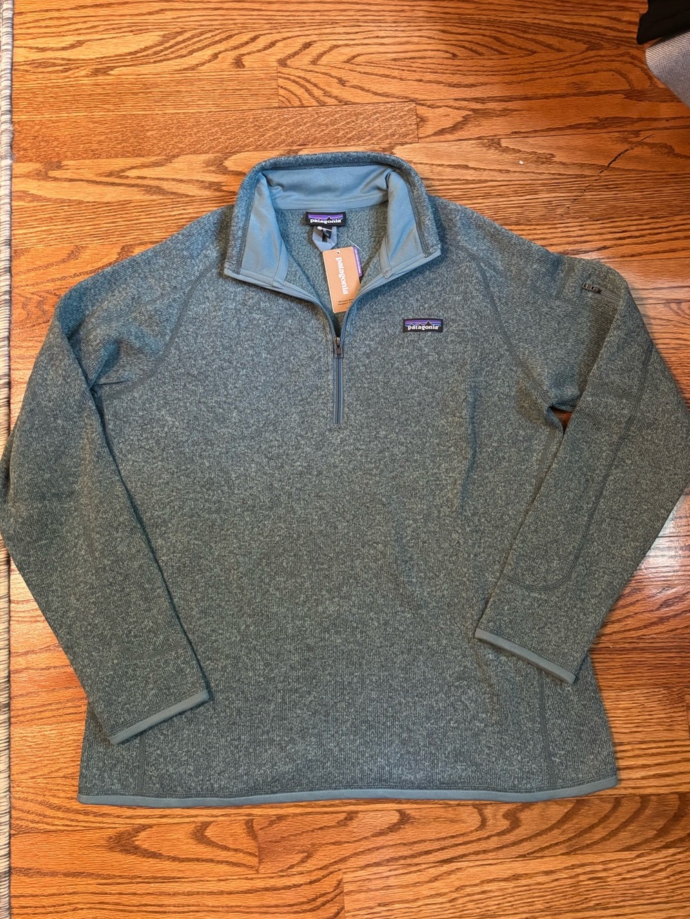 NWT Patagonia Better Sweater 1/4 Zip Fleece Pullover Women's XL Green